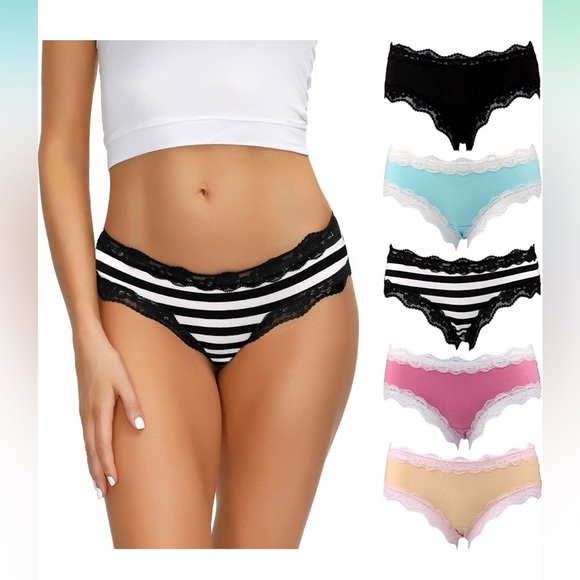 Other - 🆕 Women’s Underwear Soft Breathable Cotton Brief Ladies Panties 5-Pack